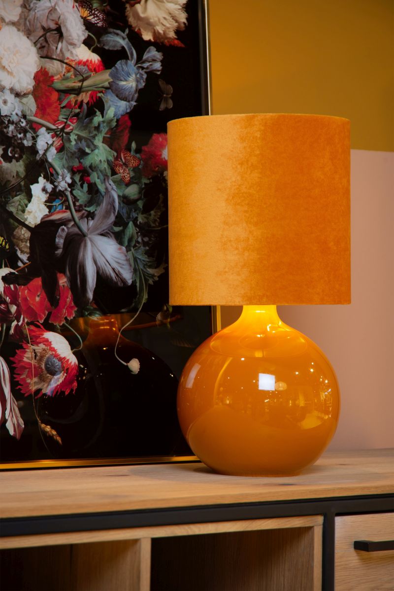 Lucide ESTERAD - Stolná lampa - 1xE14 - Okrová žltá